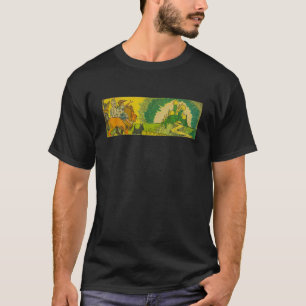 Camiseta Hombre de Hojalata Espantapájaros León Cobarde Dor