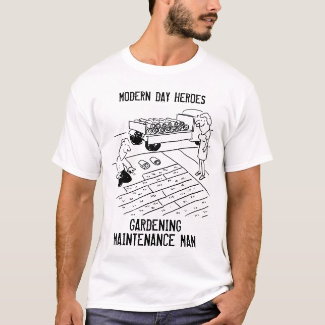 Camiseta Hombre de jardinería (Anverso)