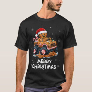 Camiseta Hombre de jengibre de camión monstruo divertido Fe