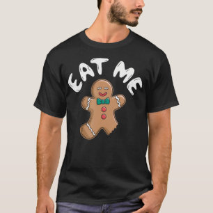 Camiseta Hombre de Jengibre de Navidad Cómete Mi Jengibre D