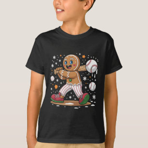 Camiseta Hombre de jengibre de Navidad jugador de deportes