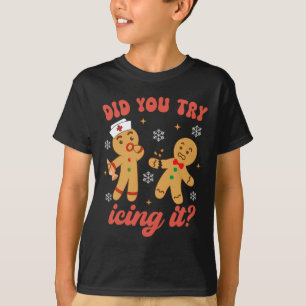 Camiseta Hombre de jengibre divertido de enfermera de Navid