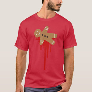 Camiseta Hombre de jengibre divertido de Navidad aterrador