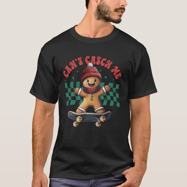 Camiseta Hombre de jengibre divertido de ska que el Navidad (Anverso)