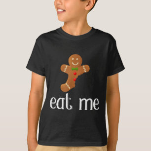 Camiseta Hombre de Jengibre Divertido Navidad Cómete