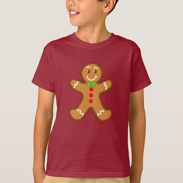 Camiseta hombre de jengibre dulce de Navidad (Anverso)
