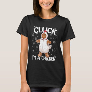 Camiseta Hombre de Jengibre Galleta Pollo Navidad Divertido