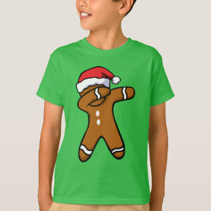 Camiseta Hombre de jengibre haciendo dab Galleta Navidad Ba