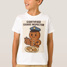 Camiseta Hombre de Jengibre Inspector de Galletas Certifica