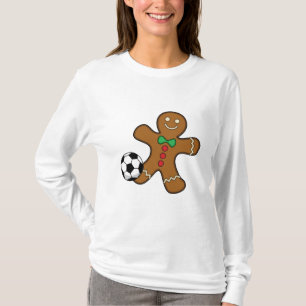 Camiseta Hombre de jengibre jugando al fútbol