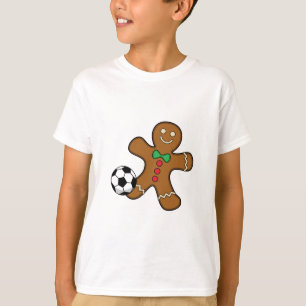 Camiseta Hombre de jengibre jugando al fútbol
