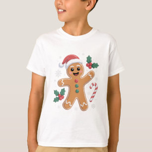 Camiseta Hombre de Jengibre Navideño Festivo y Adorable Gal