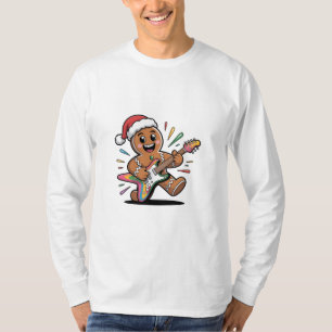 Camiseta Hombre de jengibre tocando guitarra eléctrica Sant