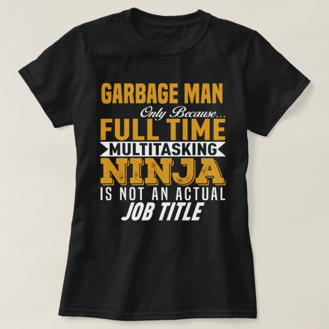 Camiseta Hombre de la basura (Diseño del anverso)