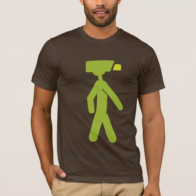 Camiseta Hombre de la cámara (Anverso)