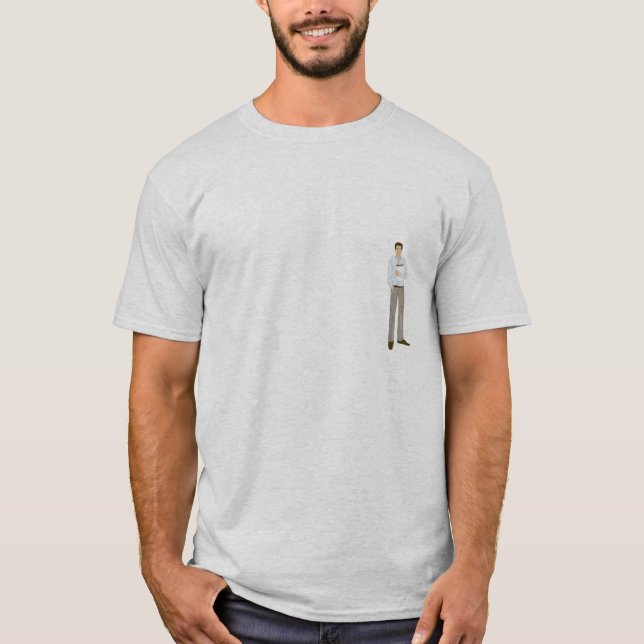 Camiseta Hombre de la nota (Anverso)