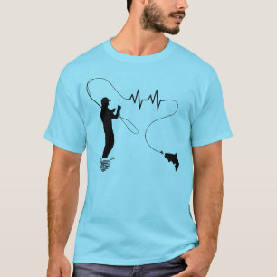 Camiseta Hombre de la pesca con mosca de la trucha del