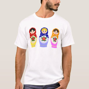 Camiseta Hombre de las muñecas de Matryoschka