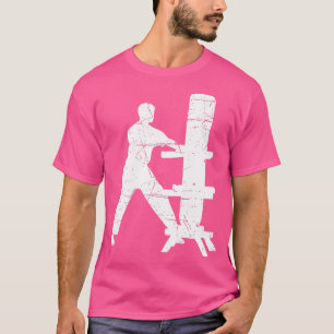 Camiseta Hombre de madera de artes marciales chinas postea 