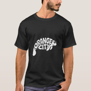 Camiseta Hombre de manatí de la ciudad de Orange Orlando Fl