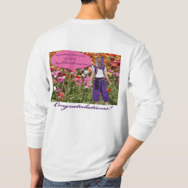 Camiseta hombre de manga larga tee. felicitaciones. ocelot/