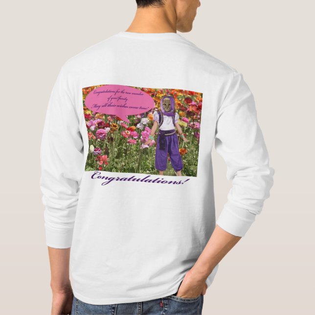 Camiseta hombre de manga larga tee. felicitaciones. ocelot/ (Reverso)