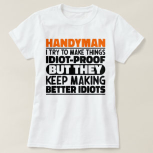 Camiseta Hombre De Mano Intento Hacer Las Cosas Divertidas.