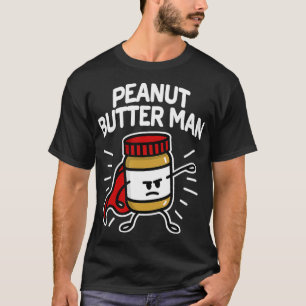 Camiseta Hombre de mantequilla de cacahuete Superhéroe peq