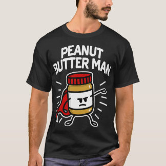 Camiseta Hombre de mantequilla de cacahuete Superhéroe pequ