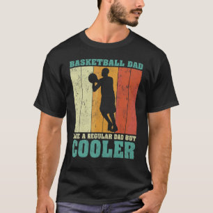 Camiseta Hombre de moda retro baloncesto como un padre norm