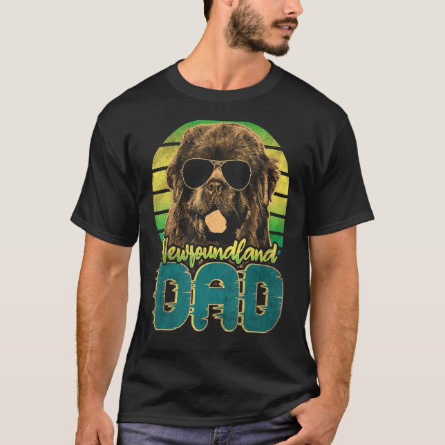 Camiseta Hombre de Newfie perro de Terranova papá 3 (Anverso)