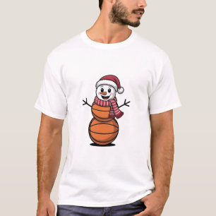 Camiseta Hombre de nieve Baloncesto Navidad Amantes del Dep