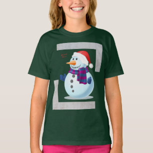 Camiseta Hombre de Nieve Chicas Green Short Sleeve