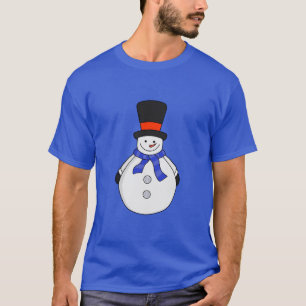 Camiseta Hombre de nieve con sombrero superior
