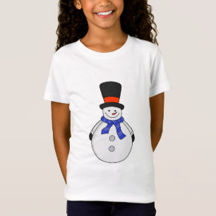 Camiseta Hombre de nieve con sombrero superior