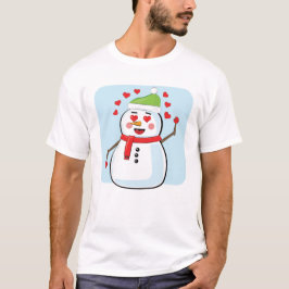 Camiseta Hombre de nieve encantador - Ilustracion divertido