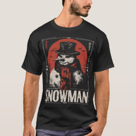 Camiseta Hombre de nieve ensordecedor con bufanda roja | In
