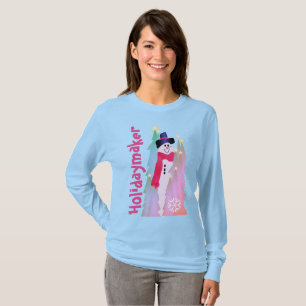 Camiseta Hombre de Nieve Girona Con Patrón De Copo De Nieve