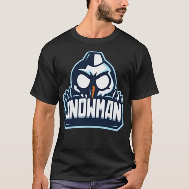 Camiseta Hombre de nieve oscuro (Anverso)