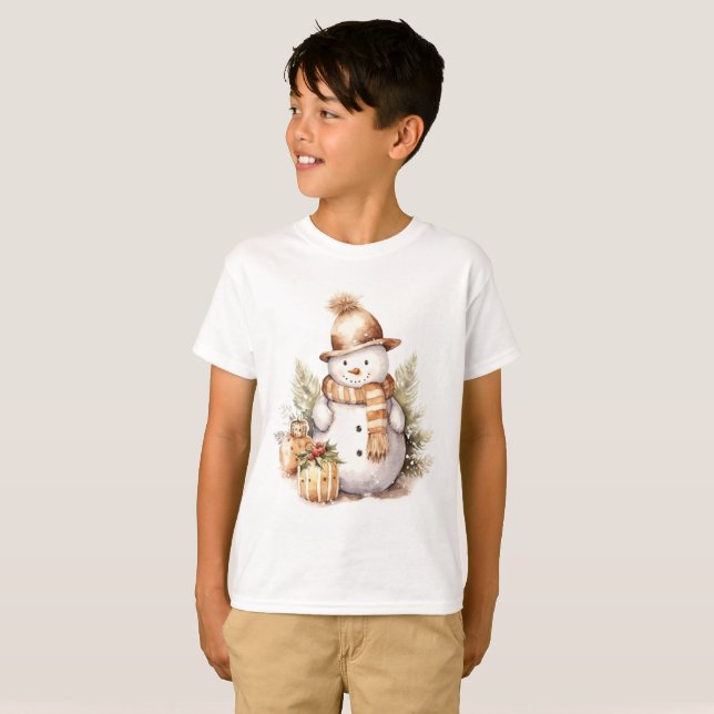 Camiseta Hombre De Nieve Vestido De Oro (Anverso completo)