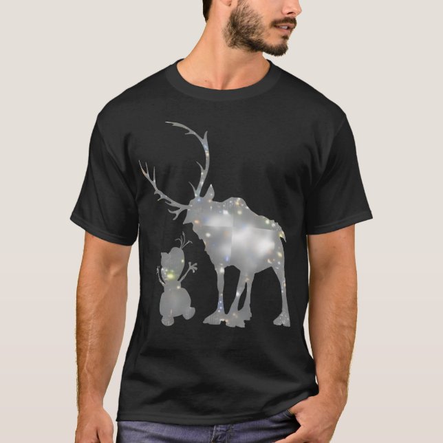Camiseta Hombre De Nieve Y Reno (Anverso)