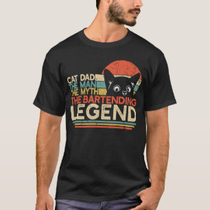 Camiseta Hombre de padre de gato de barman mito leyenda de
