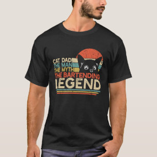 Camiseta Hombre de padre de gato de barman mito leyenda de