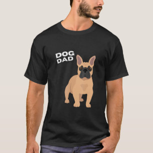Camiseta Hombre de padre de perro de Bulldog francés Fawn