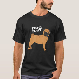 Camiseta Hombre de padre de perro de pug de Fawn
