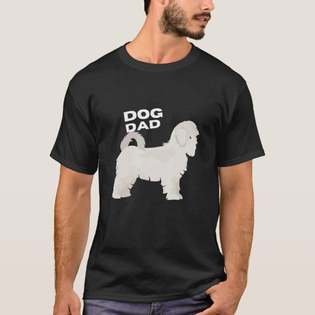 Camiseta Hombre de padre de perro maltés (Anverso)