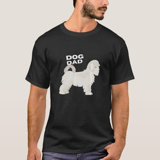 Camiseta Hombre de padre de perro maltés (Anverso)