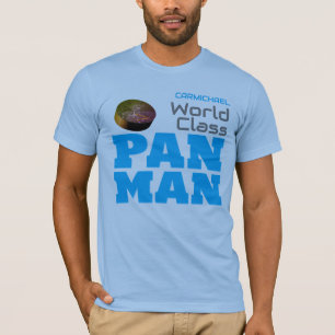 Camiseta Hombre de Pan de Clase Mundial en AZUL