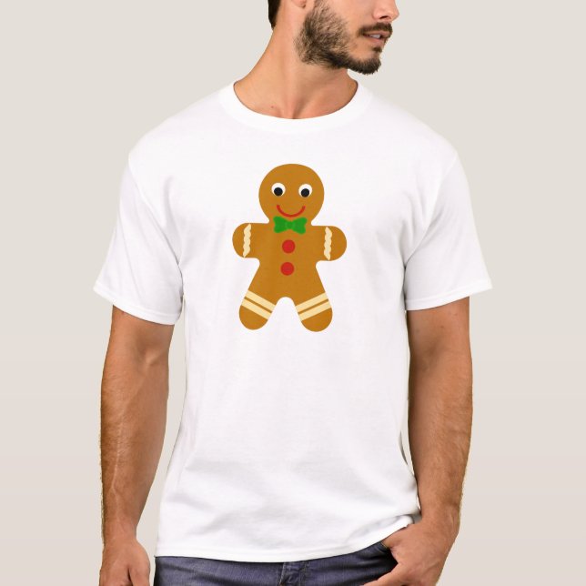Camiseta Hombre de pan de jengibre (Anverso)
