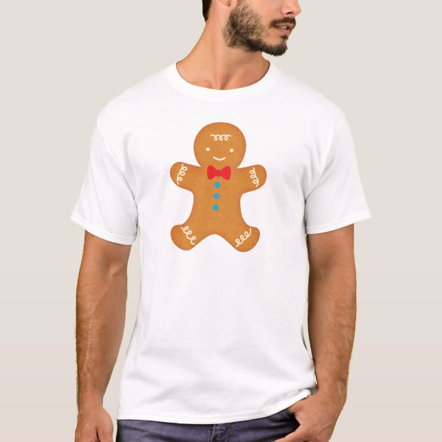 Camiseta Hombre de pan de jengibre (Anverso)